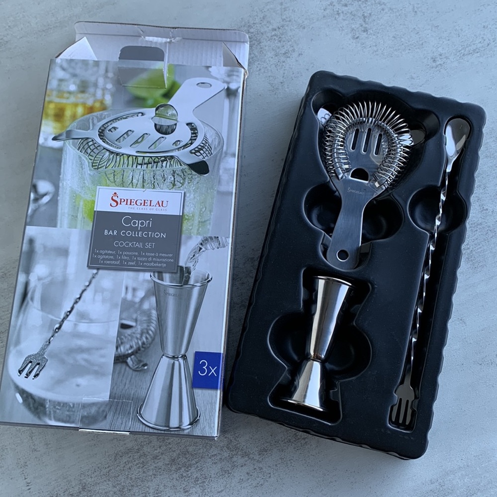 Spiegelau Capri Bar Cocktail Set Bar Accessories New with box